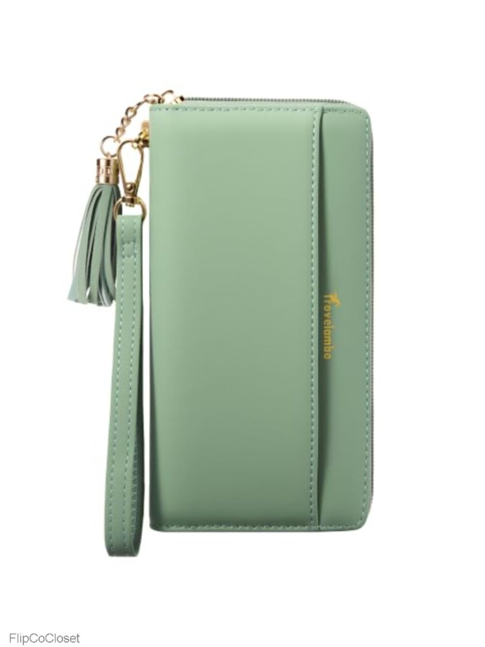 RFID Bifold Wristlet Wallet Large Capacity Clutch Purse